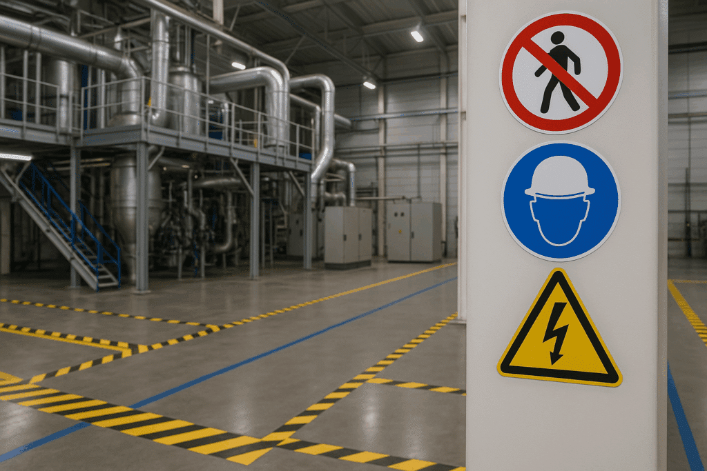 Senyalització en entorns industrials segons RD1215 i RD 485