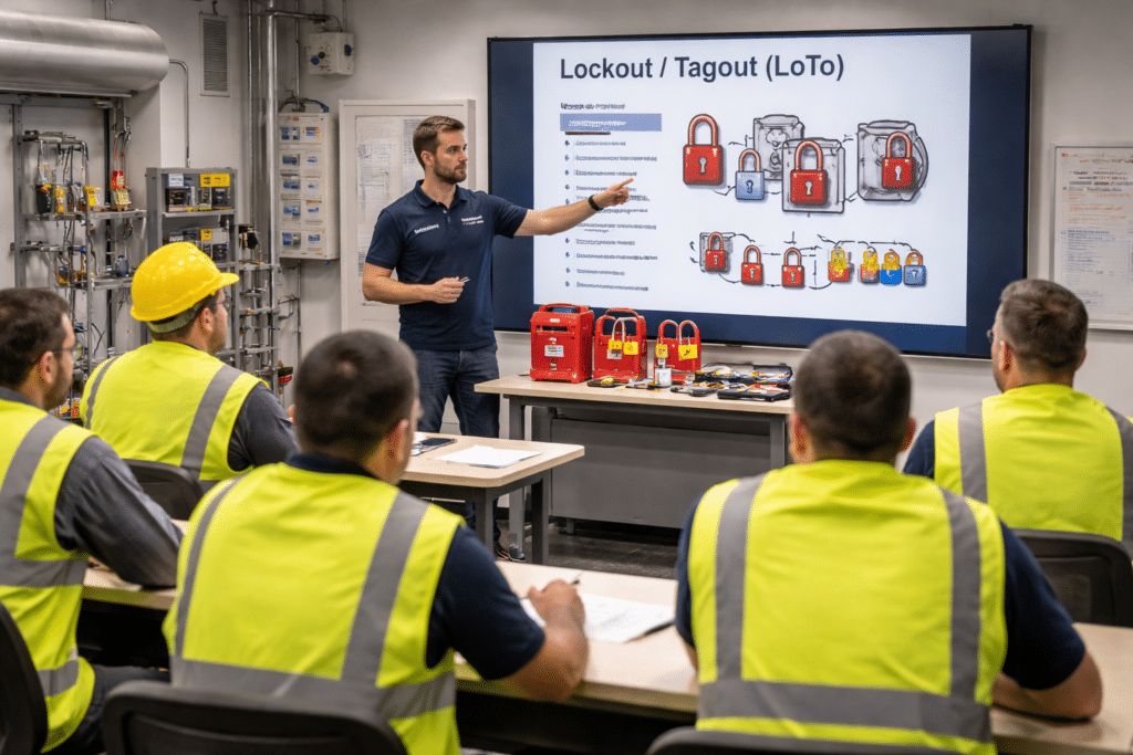 formació LoTo al sector de materials de construcció